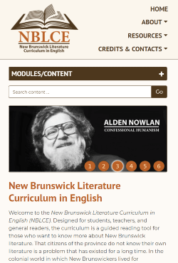 New Brunswick Literature Curriculum in English