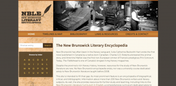 The New Brunswick Literary Encyclopedia